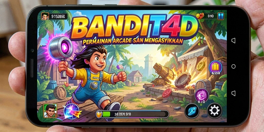 Tampilan gameplay seru dari BANDIT4D dengan berbagai level menantang.
