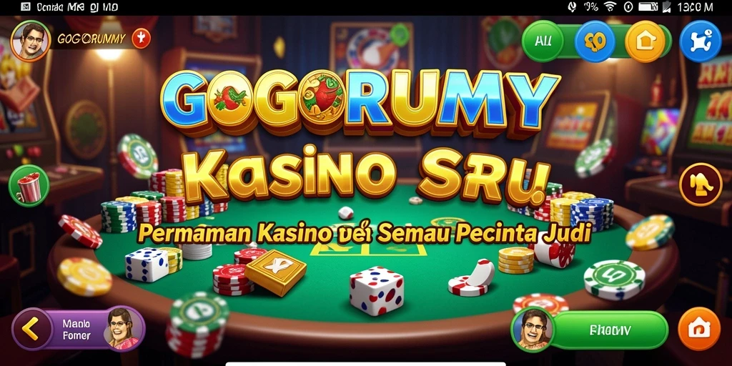 Tampilan menarik dari gameplay GOGORUMMY di kasino virtual.
