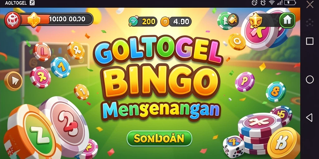 Tampilan screenshot GOLTOGEL dengan gameplay Bingo yang menarik.