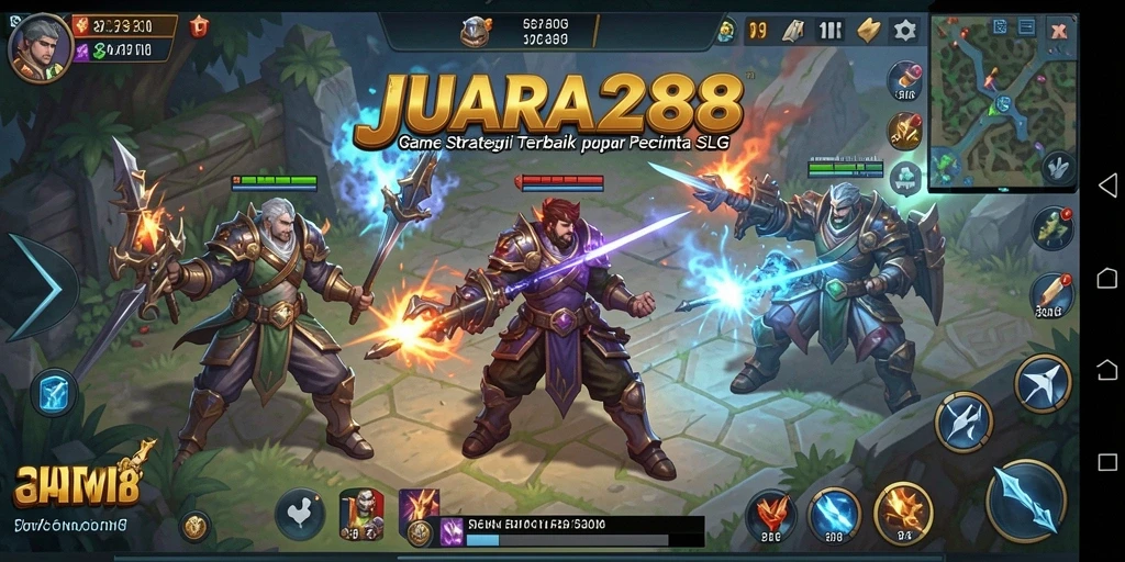 Tampilan menarik dari gameplay strategi JUARA288 yang intens.